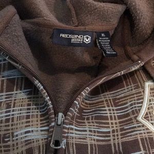 men’s reds and zip sweatshirt